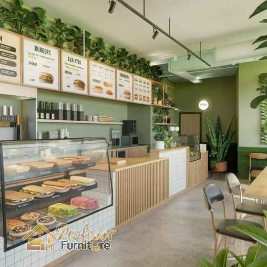 Inspirasi interior cafe minimalis
