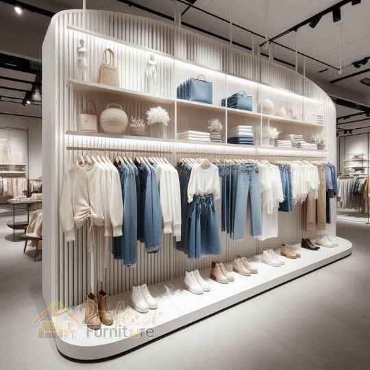 Display Toko Baju Minimalis Kekinian 