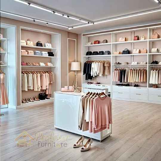 Display Toko Baju Minimalis Kekinian 