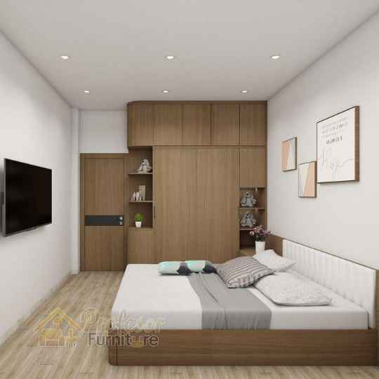 Contoh gambar kamar set minimalis hpl