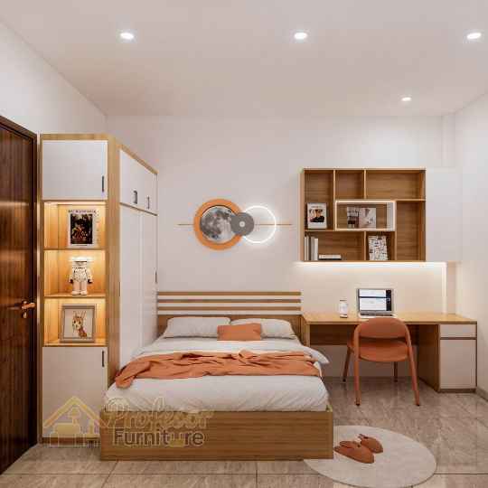 Contoh gambar kamar set minimalis hpl