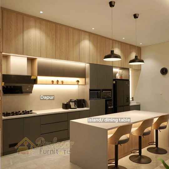 model kitchen set minimalis HPL
