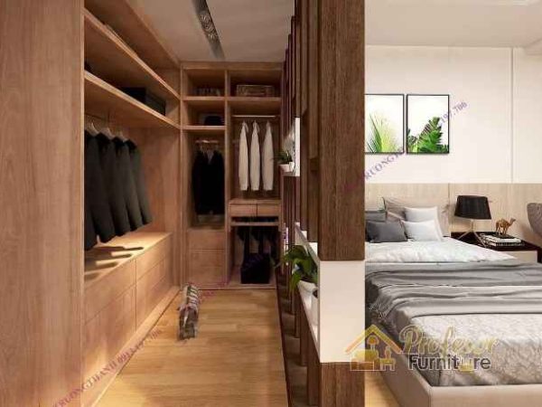 Buat walk in closet kamar utama sempit Bekasi