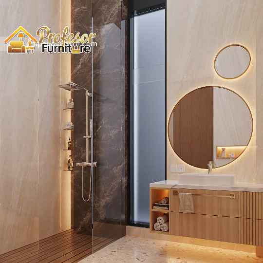 Desain Interior Kamar Mandi Minimalis Modern