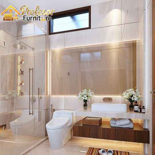 Desain Interior Kamar Mandi Minimalis Modern Kamar Utama Mewah 2026