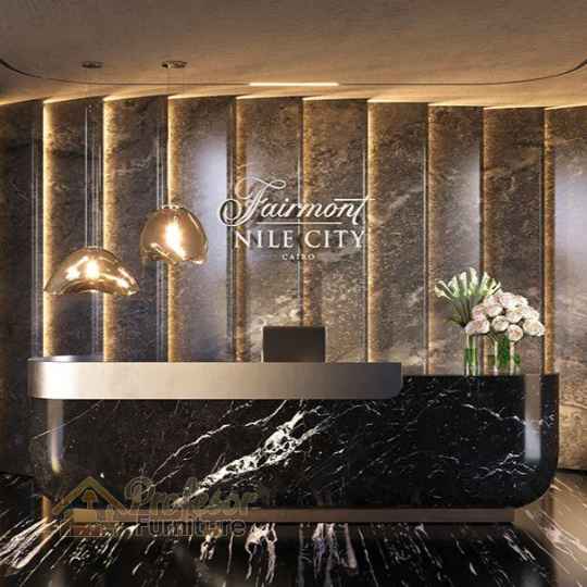 Desain Backdrop Lobby Hotel