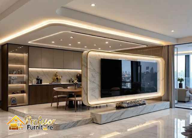 Jasa interior rumah mewah Cipayung gratis desain 3D