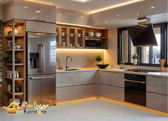 Jasa interior dapur rumah Cakung material HPL