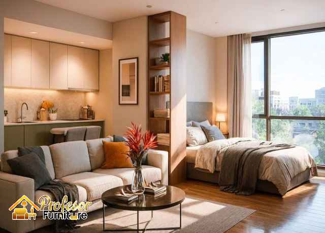 Paket interior apartemen 2 kamar full furnish hemat Jaktim