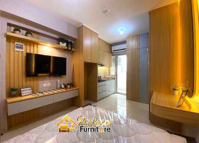 Jasa interior apartemen studio type 21 agar terlihat luas Jakbar