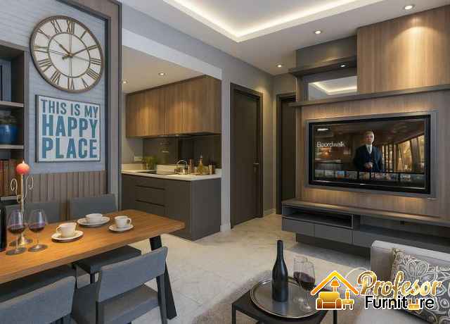 Jasa interior apartemen studio type 21 agar terlihat luas Jakbar