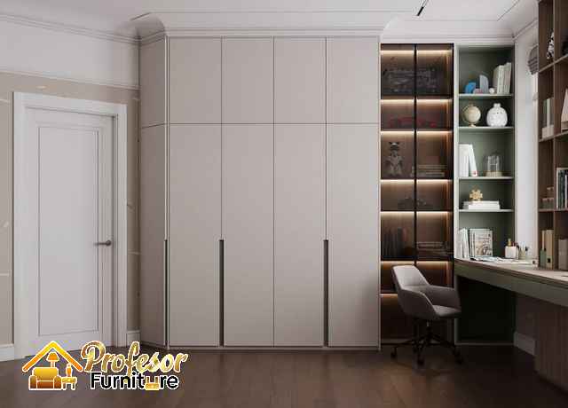 Buat lemari HPL Jakarta Utara engsel soft close merk ternama