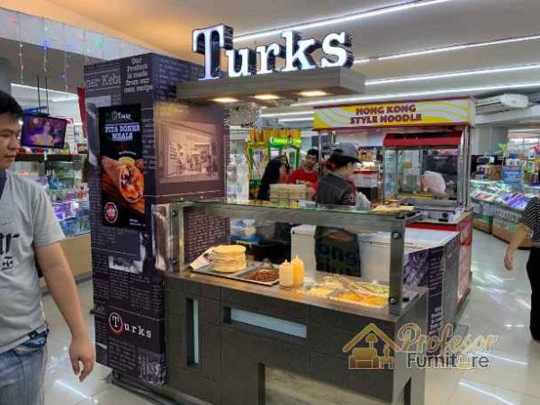 Pembuat Booth Makanan di Mall Custom Bekasi Garansi