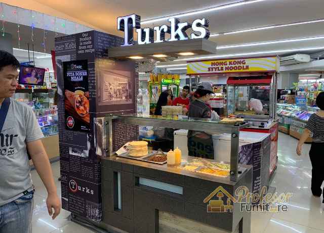 Pembuat Booth Makanan di Mall Custom Bekasi Garansi