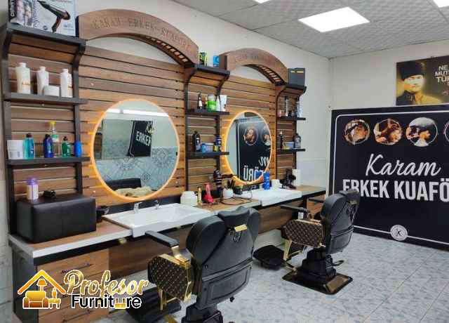 Jasa pembuatan meja cukur barbershop custom Jakarta garansi