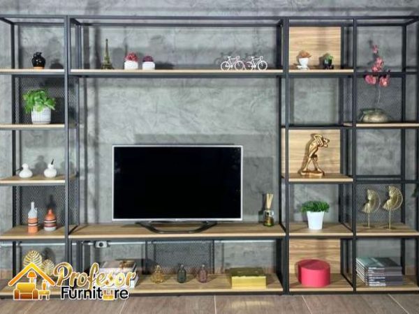 Jasa backdrop tv industrial di Jakarta kabel rapi praktis