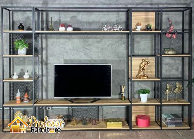 Jasa backdrop tv industrial di Jakarta kabel rapi praktis