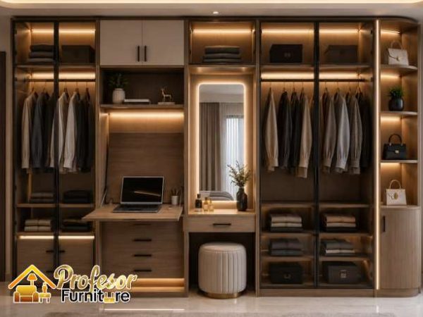 Tukang lemari pakaian Bekasi kamar sempit langsung survey