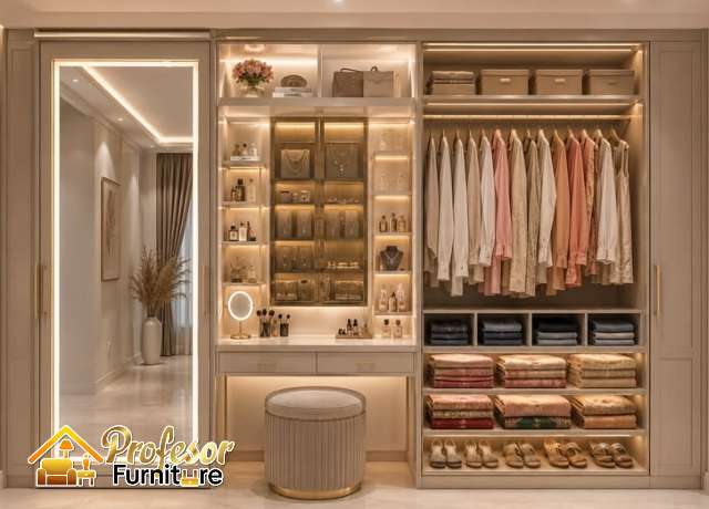 Tukang lemari pakaian Bekasi kamar sempit langsung survey