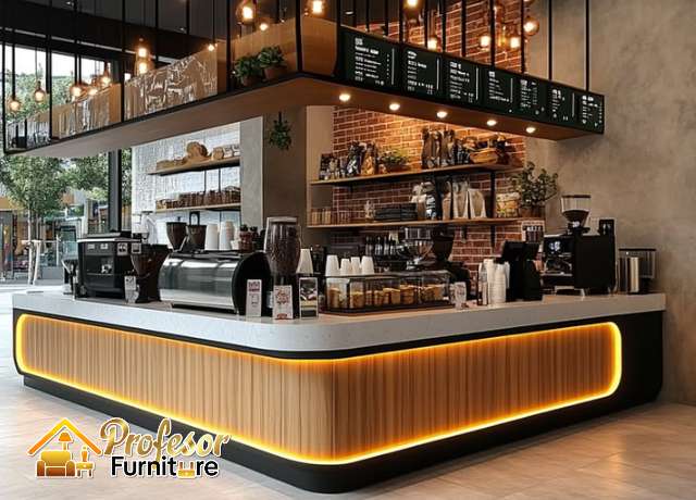 Custom meja barista Bogor kedai kopi gratis ongkir