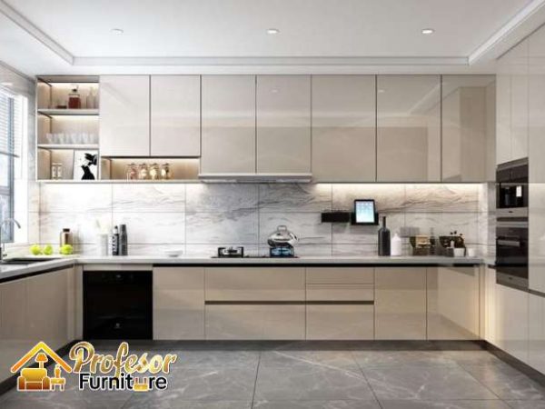 Spesialis kitchenset aluminium Depok dapur kecil elegan