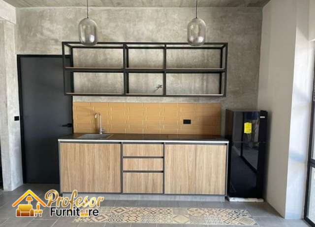 Jasa spesialis kitchenset Depok gaya industrial siap pasang