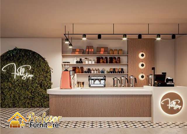Custom meja barista Bekasi minimalis mewah siap kirim