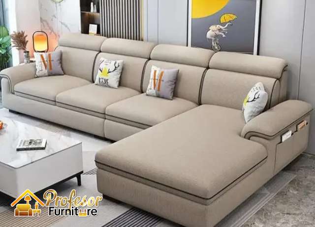 Jasa sofa custom Depok ruang tamu kecil - Estetik