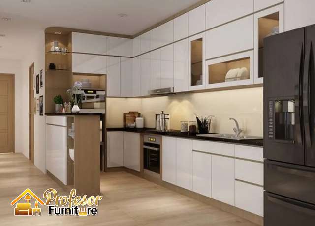 Jasa kitchenset hpl Bekasi custom gratis desain